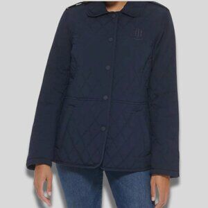 TOMMY HILFIGER Quilted Jacket Navy Size XXL